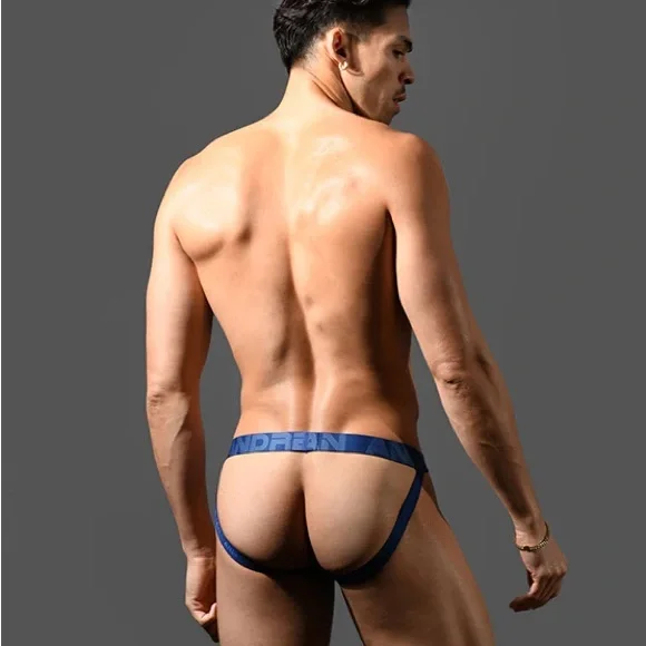 Andrew Christian CoolFlex Modal SHOW-IT® Coral and Navy Jockstrap - Picture 7 of 7
